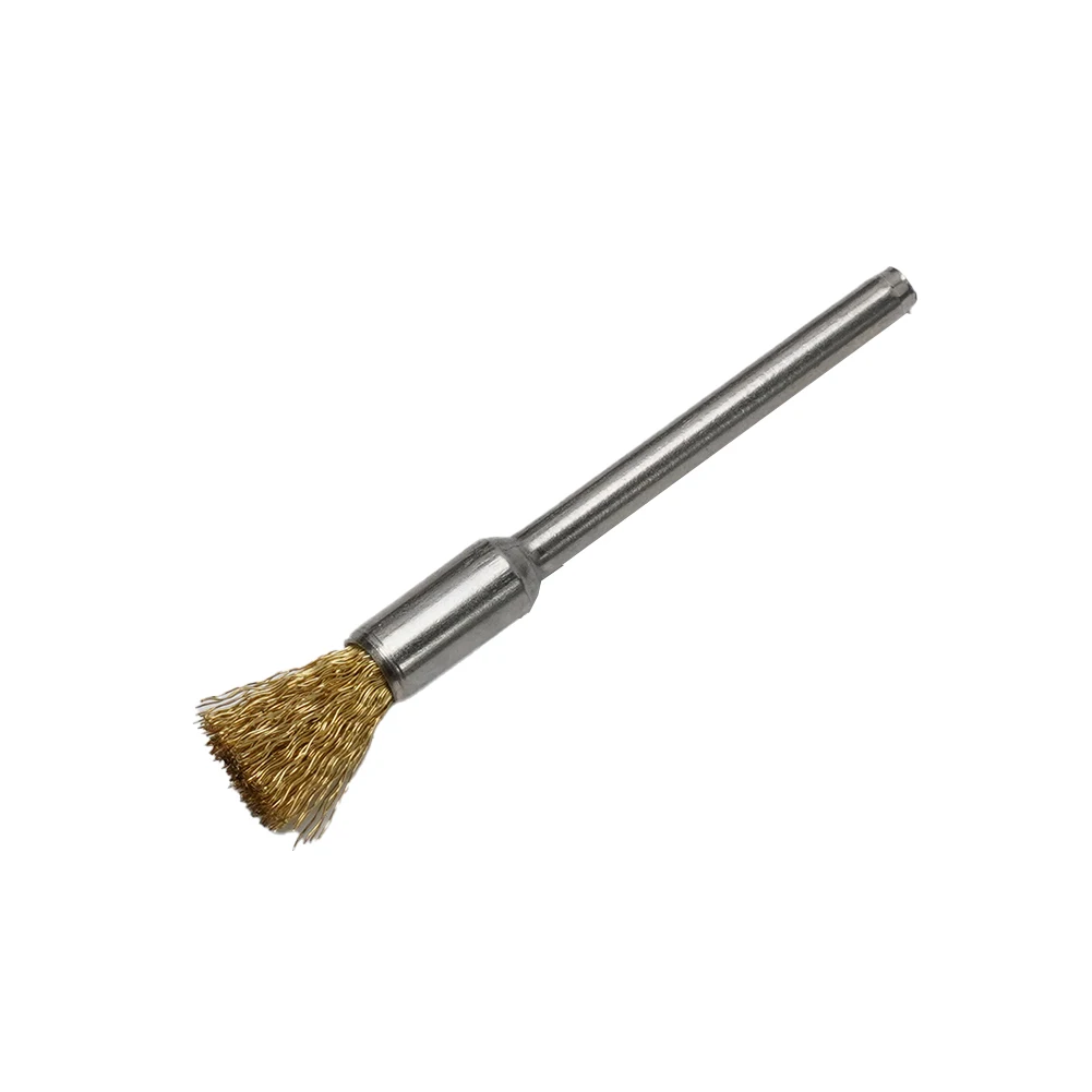 Brass Wire Wheel Brushes 24Pcs for Dremel Style Rotary Tools Rust Removal Cleaning Grinding Polishing and Deburring Applications