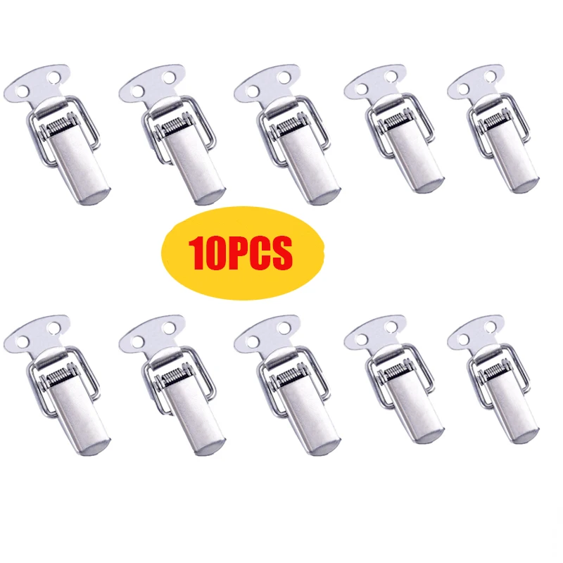 1/10PCS Mini Toggle Latches Spring Loaded Clamp Clip Box Latch Catch Toggle Tension Lock Lever Clasp Closures Crate Snap Lock