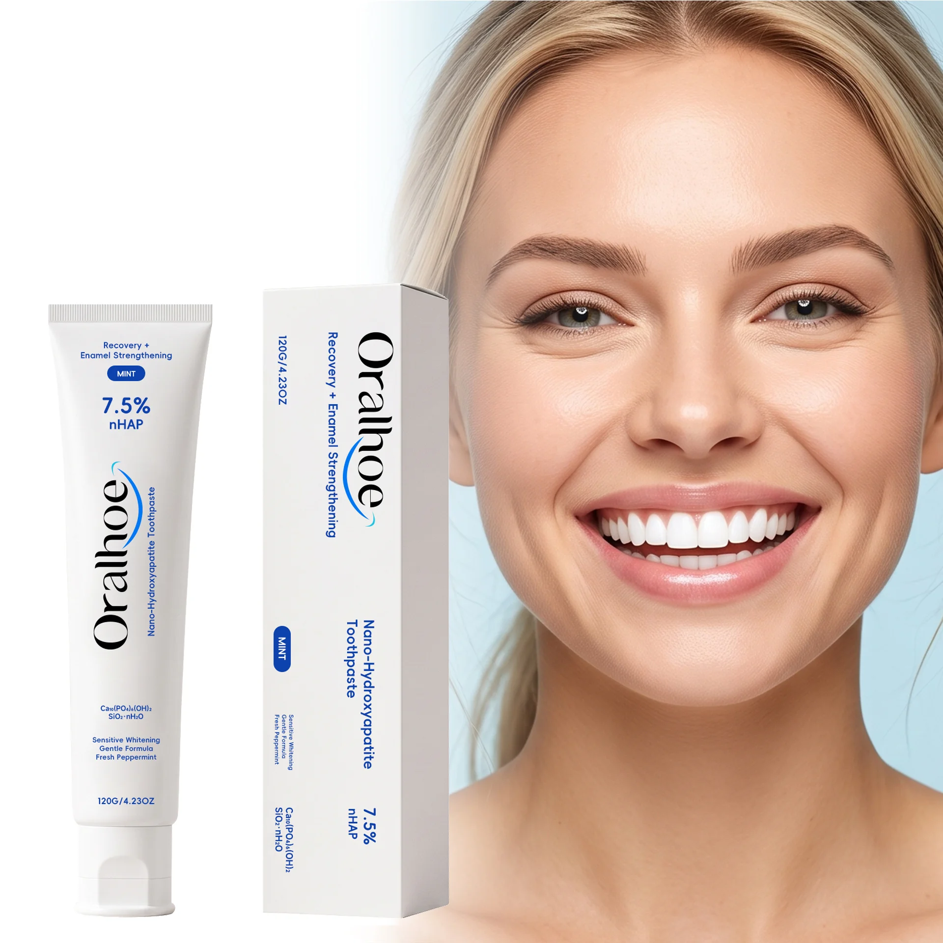 Hydroxyapatite Toothpaste Stain Removal Eliminate Bad Breath Oral Hygiene Cleansing Prevent Dental Cavities Whitening Toothpaste
