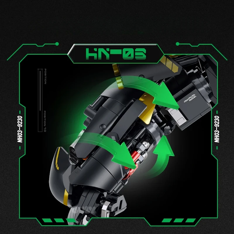 التقنية MOC Mecha روبوت قوالب بناء نموذج إبداعي مجموعة لتقوم بها بنفسك لعبة سطح المكتب للأطفال أعياد الميلاد هدايا عيد الميلاد #5