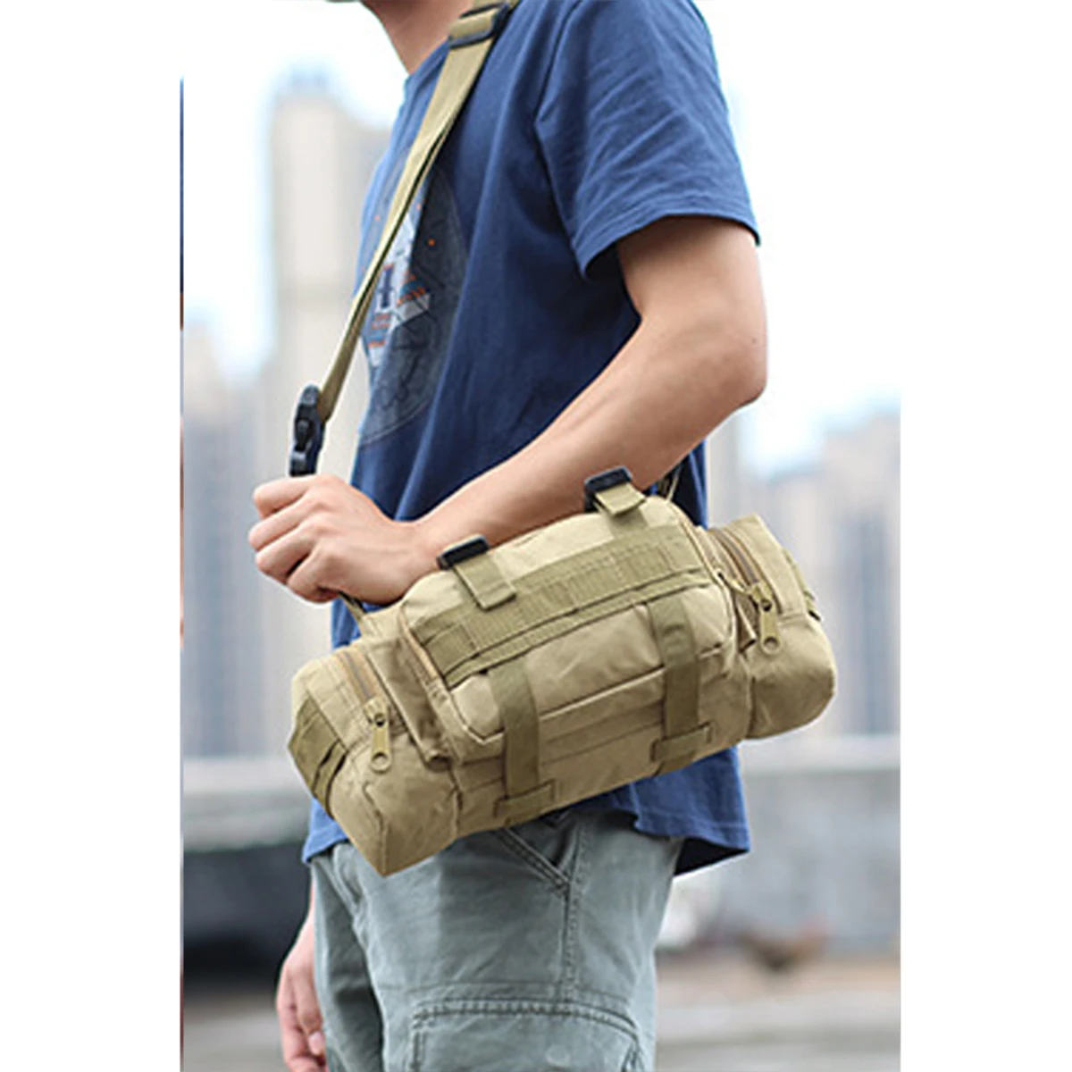 3P Magic Multifunctional Crossbody Camouflage Tactical Outdoor Sports Waist Bag Men\'s Photography Shoulder Camera Bag