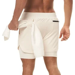 Pantalones cortos deportivos de verano para hombre, Shorts informales para gimnasio, Fitness, entrenamiento, correr, novedad de 2024