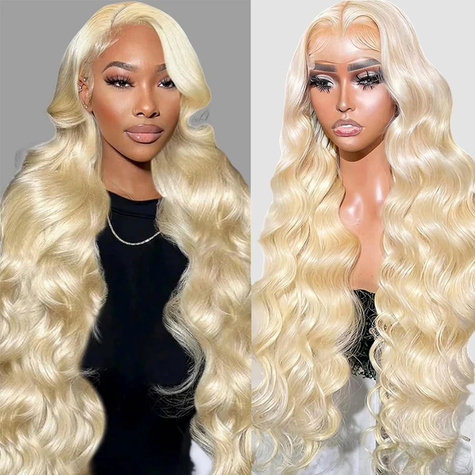 

Светлый парик 613 Blonde с HD-кружевной передней частью 13x6, 30 дюймов, волнистый, из натуральных волос, необработанные вьетнамские парики из человеческих волос 13x4 с кружевной передней частью для женщин