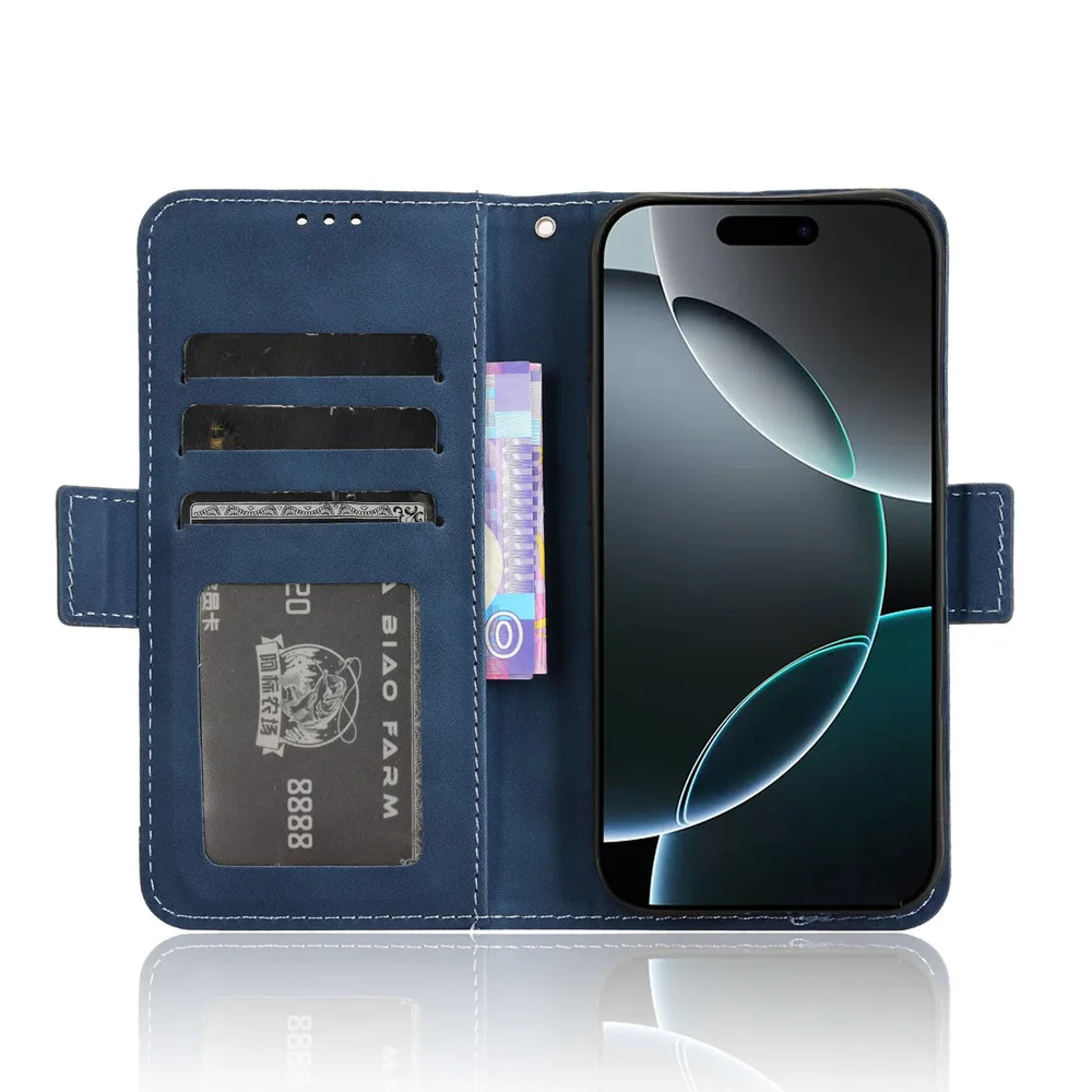 Wallet Cases For iPhone 16 / 16 Pro / 16 Pro Max / 16 Plus Leather Case, Magnetic Closure Book Flip Cover, Mobile Phone Bags image 2