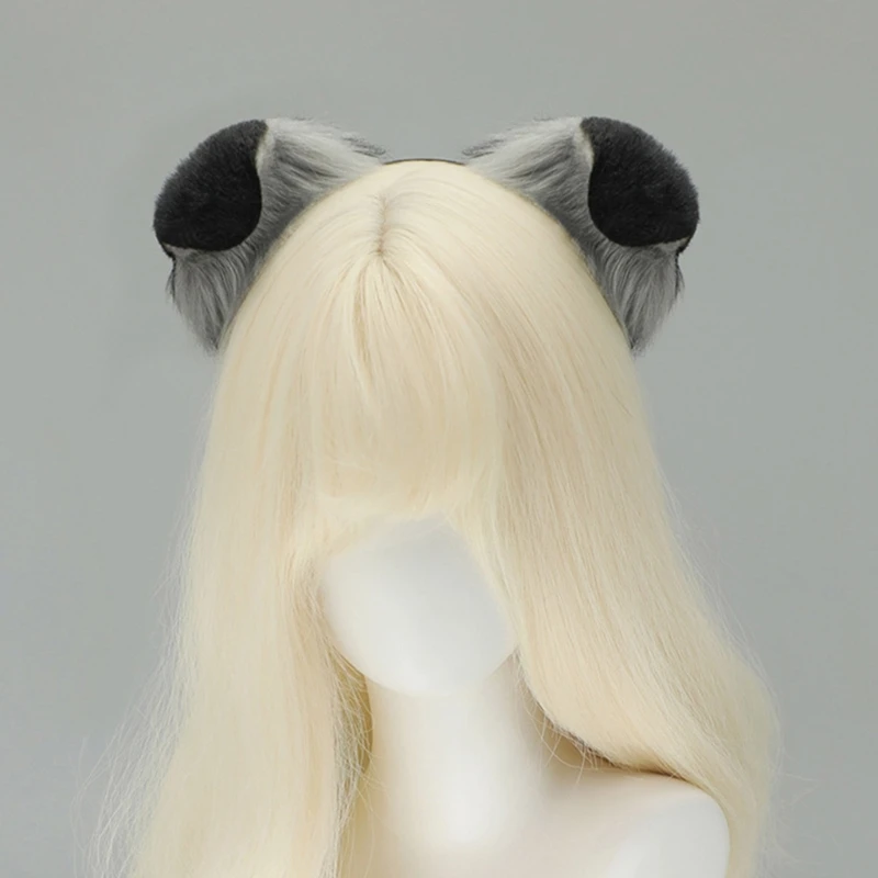 e15f قابلة للتعديل الكلب أذن رأس رأس مرنة الأذنين الشعر ملحق أزياء الشعر زخرفة الشعر لحفل cosplayer ارتداء اليومي