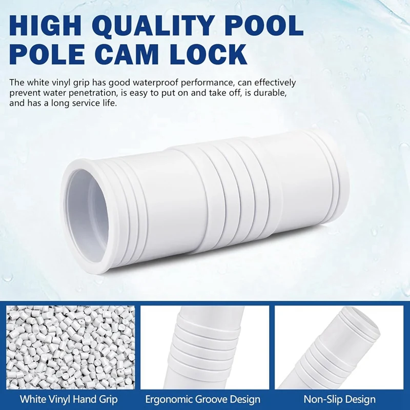 2 Pcs Pool Pole Handle Grip Replacement, Hand Grip For Swimming Pool & Spa Poles, Telescopic Pool Pole Handle Grip