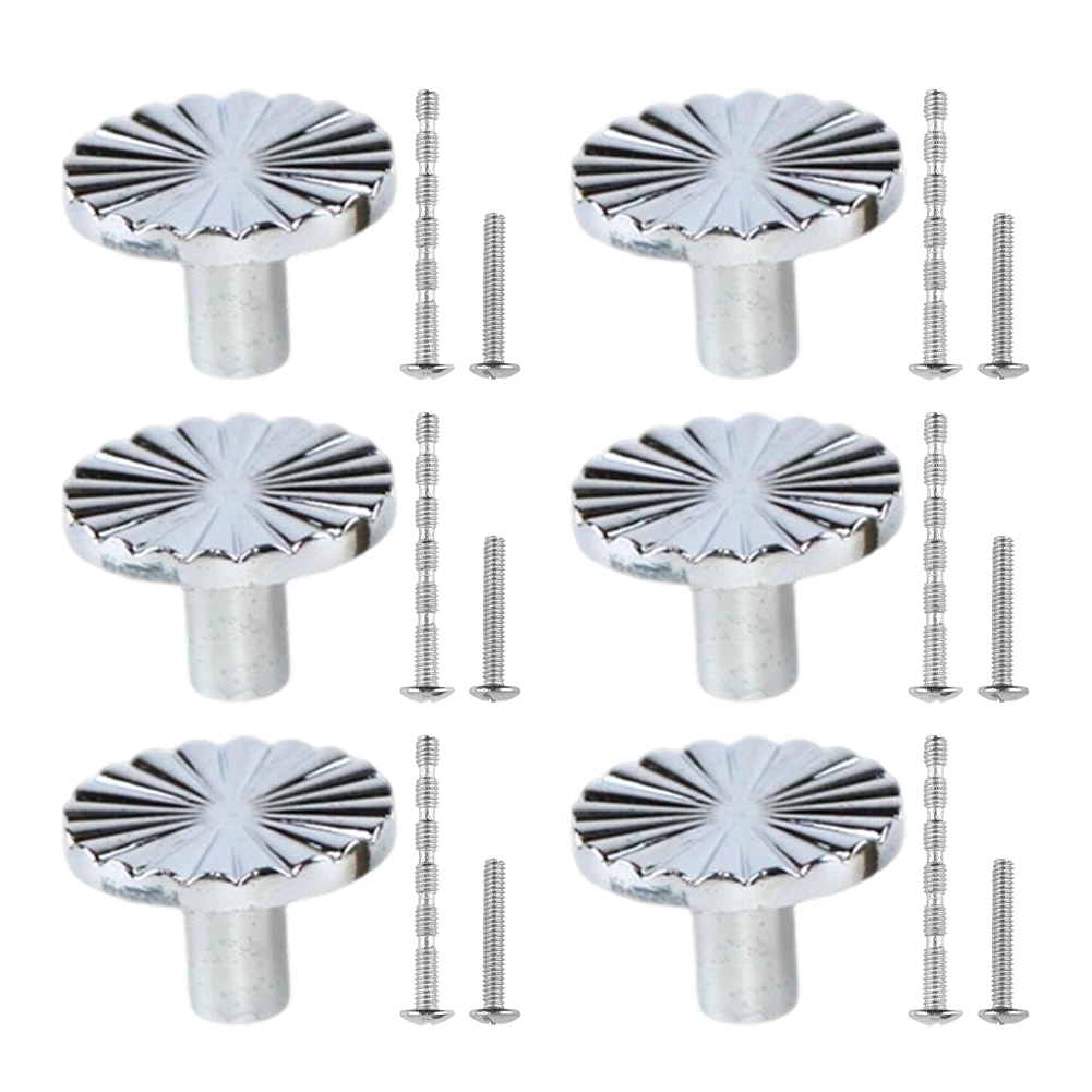 

6 шт., ручки для шкафа из цинкового сплава с набором винтов, античные латунные ручки для шкафов, ящиков, шкафов и мебели