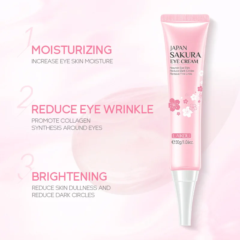 LAIKOU Sakura Facial Cleansing Skincare Set Moisturize Beauty Health Eye Mask Lip Mask Korean Facial Care Products Kit