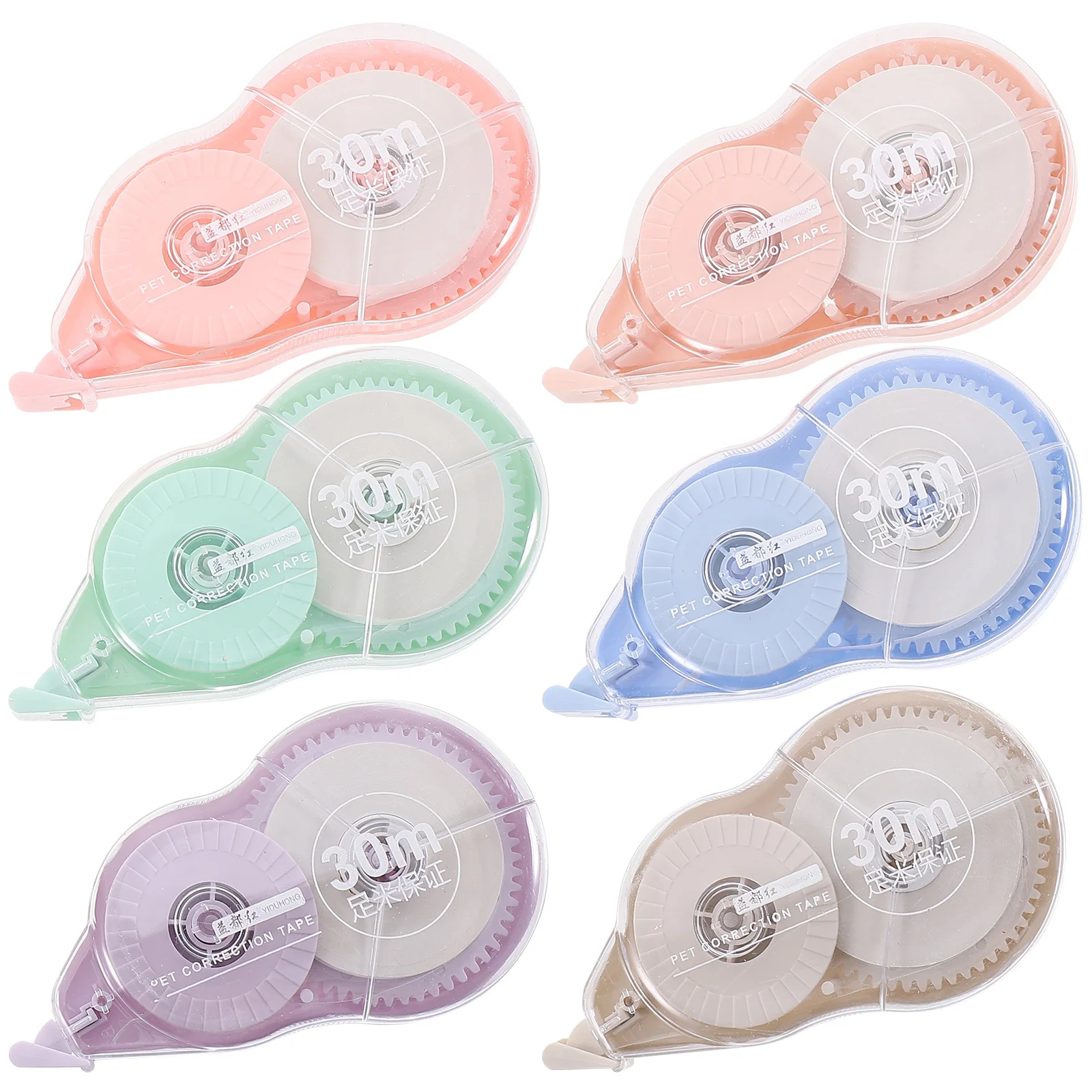 6 قطعة شريط تصحيح المواد Pas لينة بيضاء لاصقة للطلاب القرطاسية المدرسية اللوازم المكتبية سجل القصاصات بطاقات المعايدة