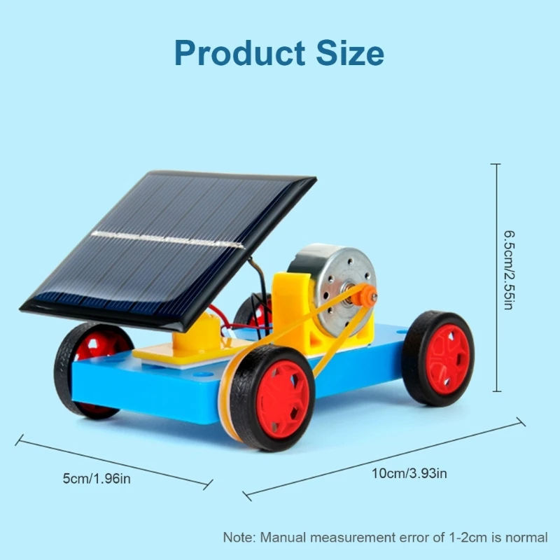 Y1UB Vehículo con energía solar Juguete educativo práctico sobre ciencia