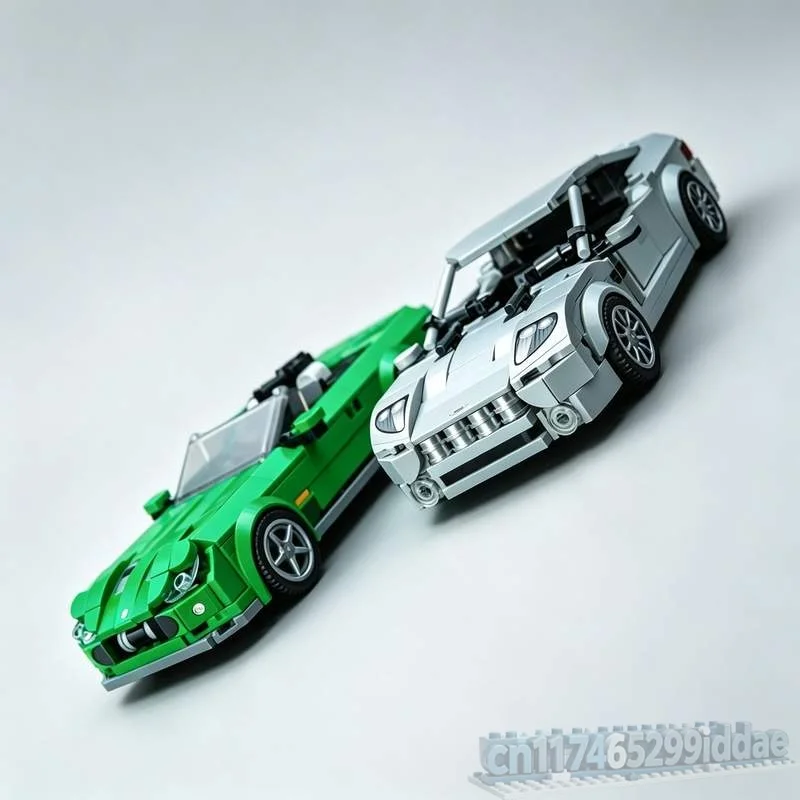 721PCS Spy Action Car Chase Bundle MOC Creative Building Blocks Model Custom Puzzle DIY Assembly Toy Collectible Display Gifts