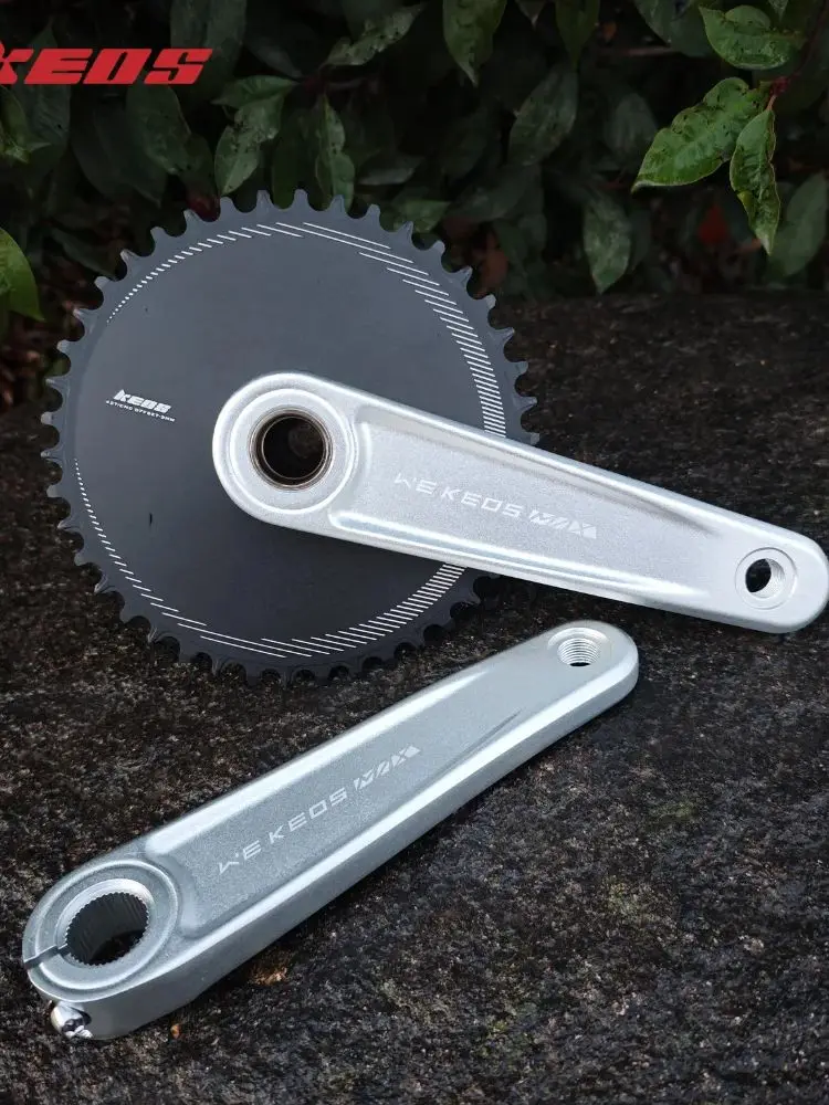 AliExpress KEOS Road Bike Aluminum 3-Bolt Direct Mount Crankset 165/170mm 24mm Black/Silver Hollow Crank Fit R7000 R8000 R9100 AD350 34-52T