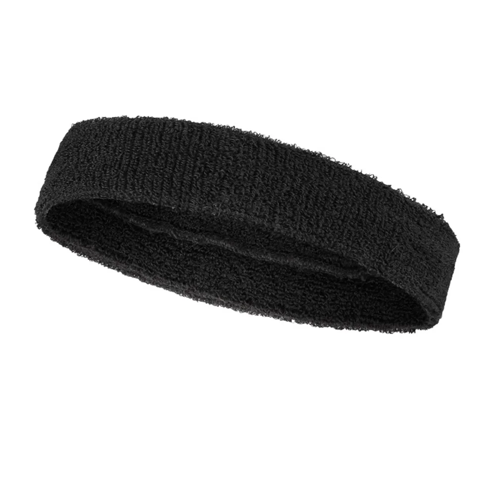 4 Pcs Cloth Headband for Sports Cototn Hairband Absorb Sweat Moisture Wicking Bands