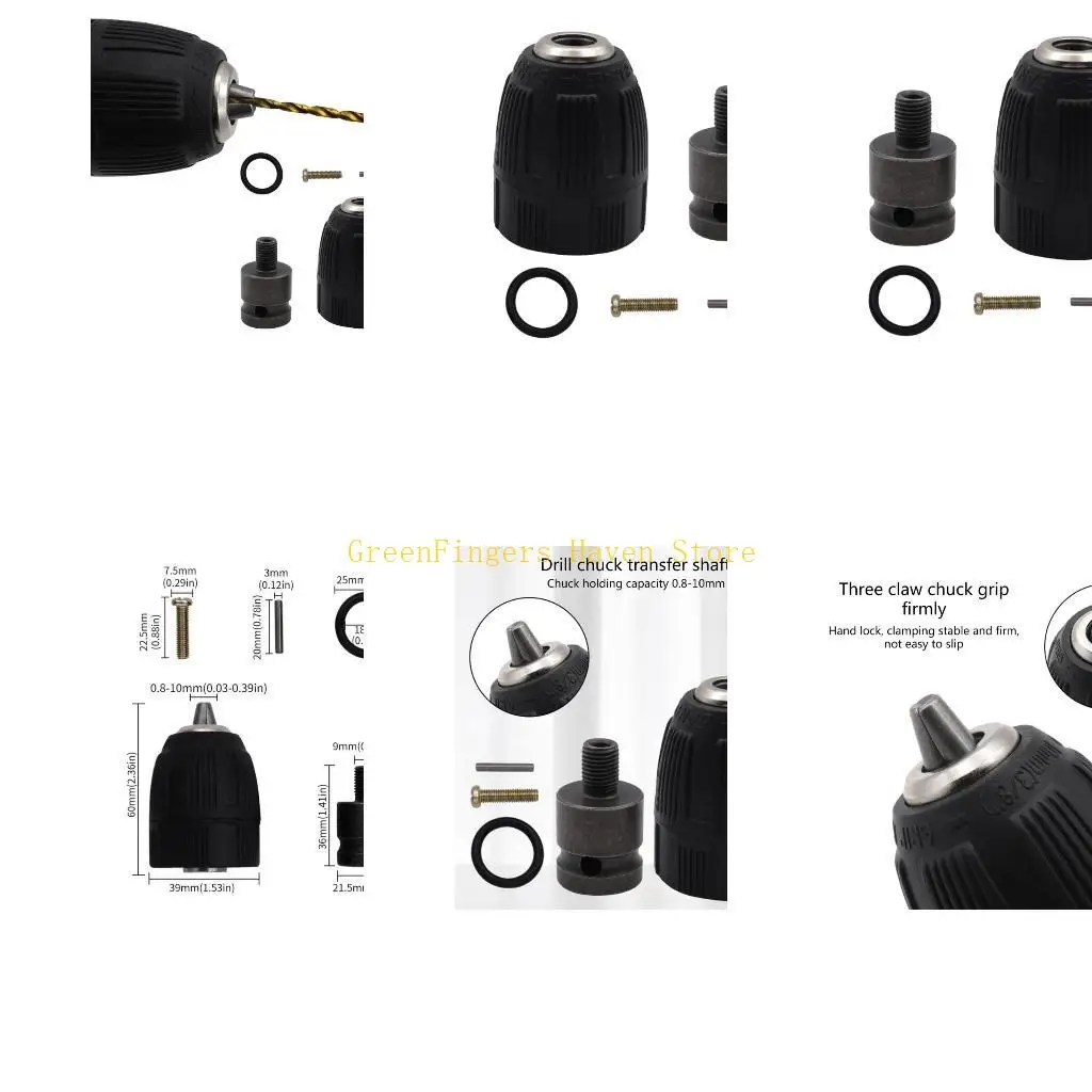 

F68D 0,8–10 мм, 2–13 мм, быстрозажимной сверлильный патрон, быстросменный адаптер, шестигранный квадратный