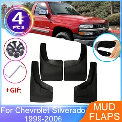 Front Rear Mudguards For Chevrolet Silverado GMC Sierra MK1 1999~2006 Fender Mud Flap Splash Guards Wheel Protector Accessories