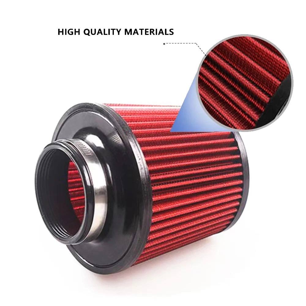 Universal High Flow Inlet Car Cold Air Intake Air Filter Cleaner Pipe Modified Scooter 4\