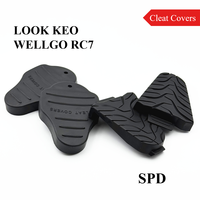 1 Pair Road Bike Bicycle Pedal Cleat Protective Covers for Shimano SPD LOOK KEO WELLGO RC7, Rubber Material Enhances Traction