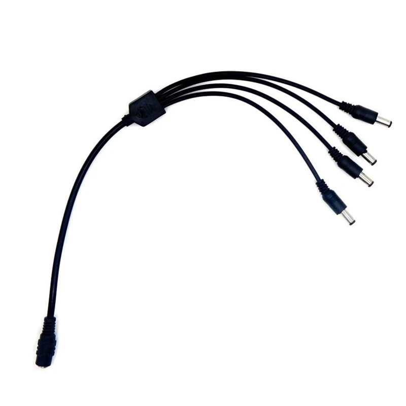 DC 1 In 4 Power Cable 1 In 4 Out Branch Cable 12V To Centralized Power Supply Monitoring Camera Replacement Parts