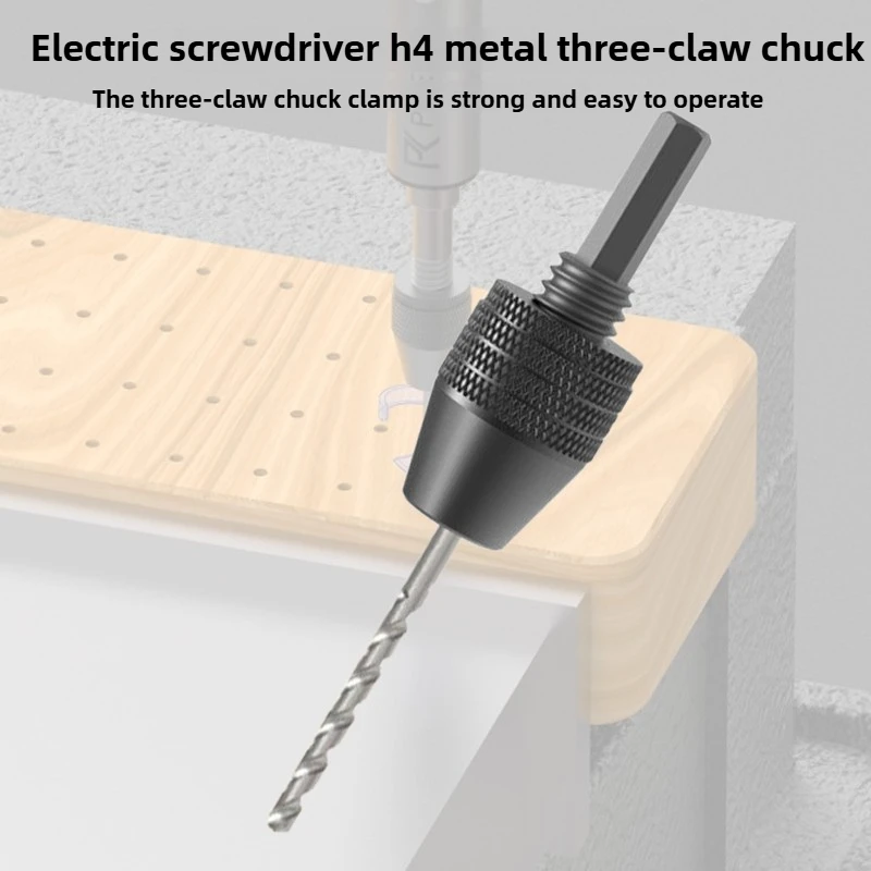 Creationspace 1/4 بوصة عرافة عرقوب مثقاب ظرفي بدون مفتاح 1.5-2.5 مللي متر محول الحفر لمفك كهربائي صغير ، أداة دوارة #2