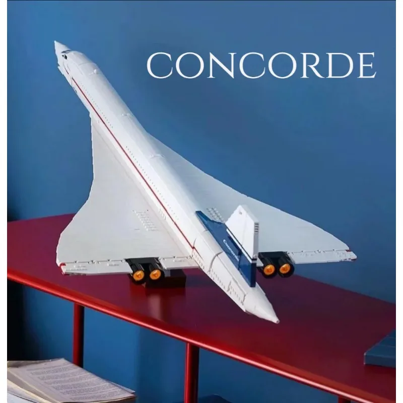 2023 New 10318 Airbus Concorde Building Kit World First Supersonic Airliner Space Shuttle Model Educational Toy For Children