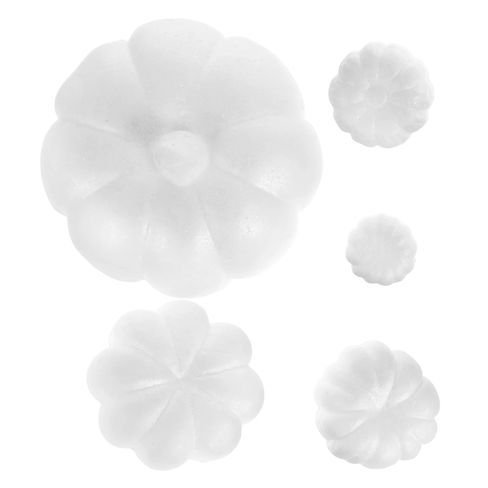 5 Pcs 거품 호박 할로윈 크리스마스 장식품 안전 경량 DIY 소품 페인트 액세서리 에뮬레이션 장난감 창의력