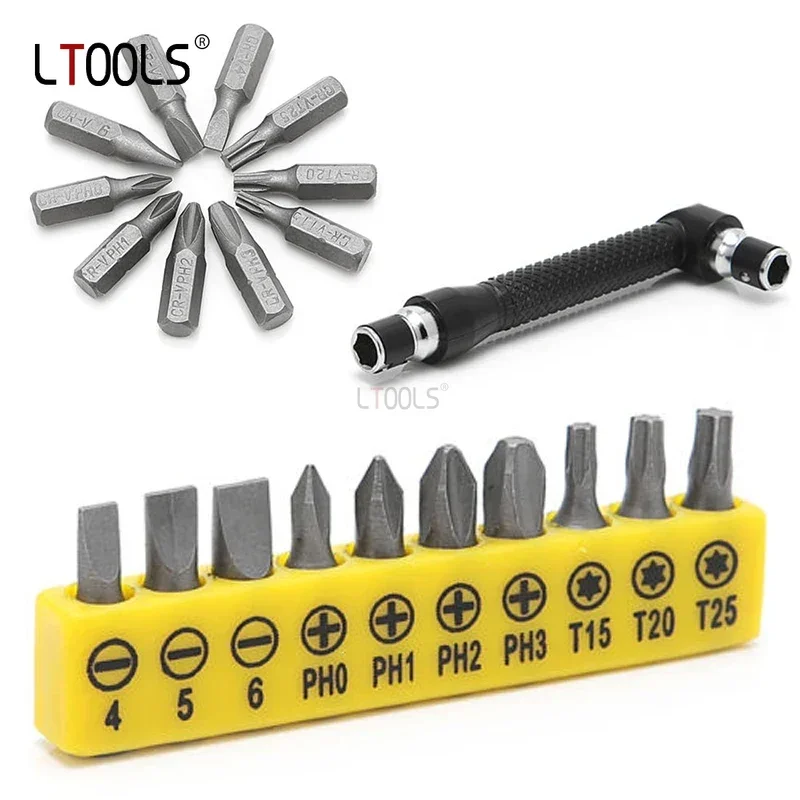 Mini Socket Wrench Set Flat Angle Head L-shaped Twin Wrench Driver Flat Socket Inner Phillips Screwdriver Hand Repair Tools Set