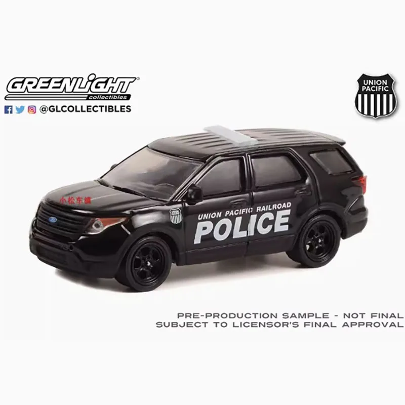 GreenLight Diecast 1:64 Scale 2015 Ford Police Interceptor Utility Alloy Simulation Car Model Collection Display Toy