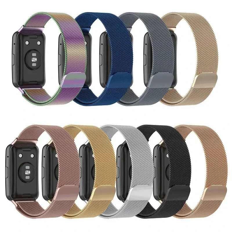 سوار ميلانيزي لساعة Huawei Watch FIT Strap الذكية بحلقة مغناطيسية من الفولاذ المقاوم للصدأ لساعة Huawei Watch fit 2 الملحقات #1