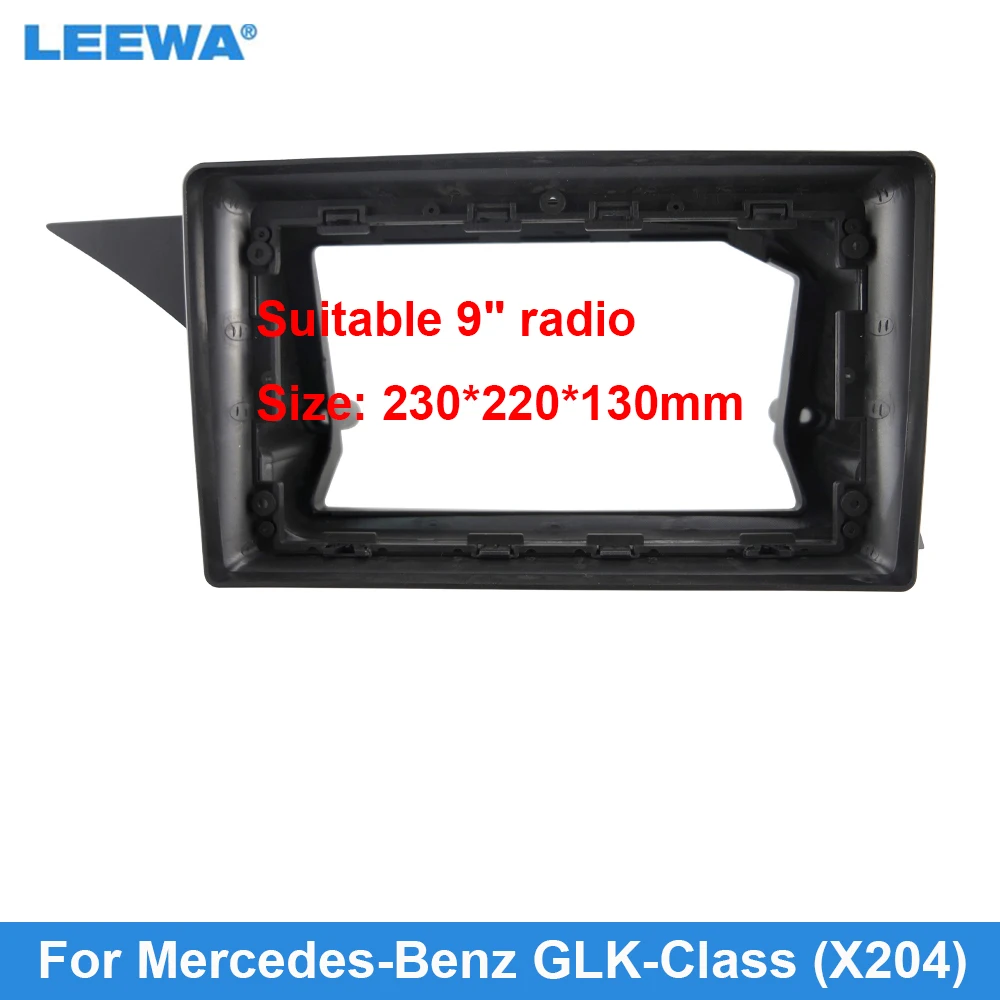 

Car Radio Stereo 2Din Fascia Frame for Mercedes-Benz GLK-Class (X204) (LHD,12-15) 9" Big Screen Dashboard Panel Mount Trim Kit