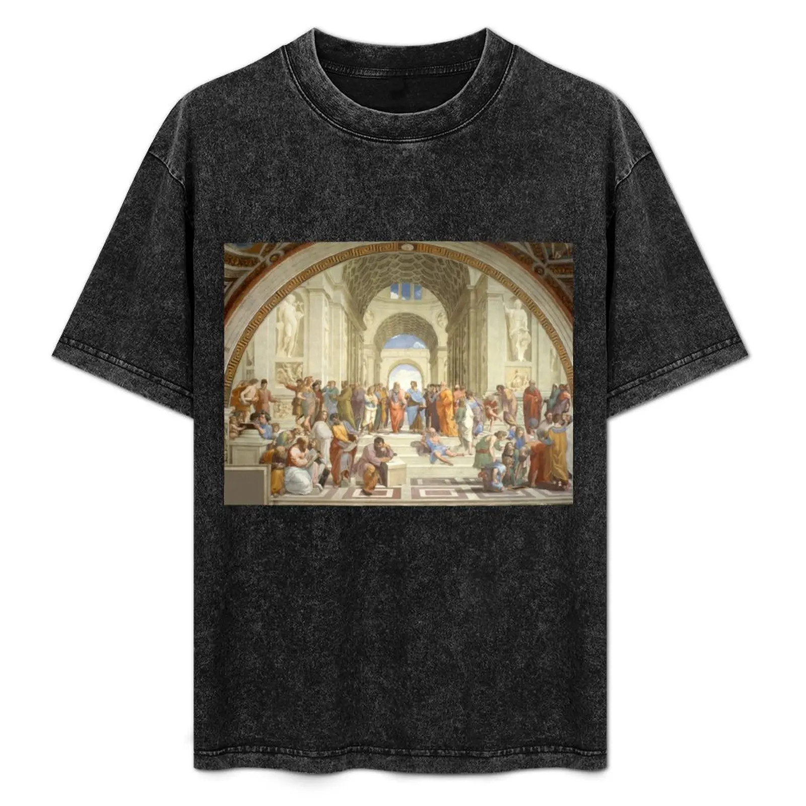 

School of Athens by Raphael T-Shirt Short sleeve tee basketball graphic tees graphic t shirt vintage clothing for men