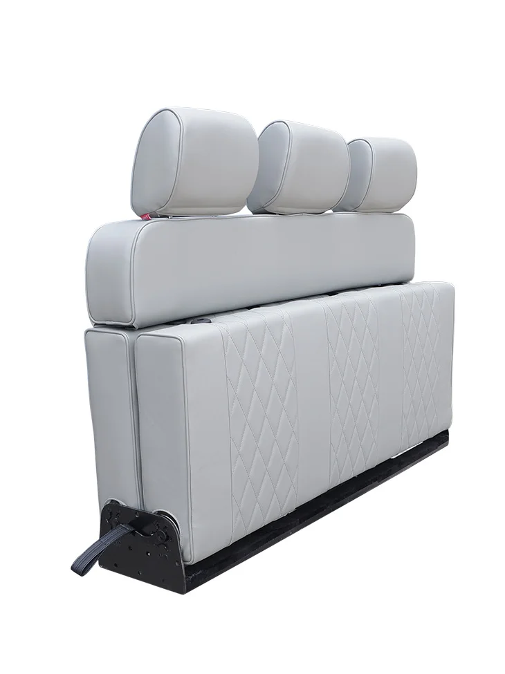 Customizable Breathable Leather Three-Fold Sofa Bed Comfortable Adjustable Seat for Camper Vans RV & Motorhomes Vans view 5