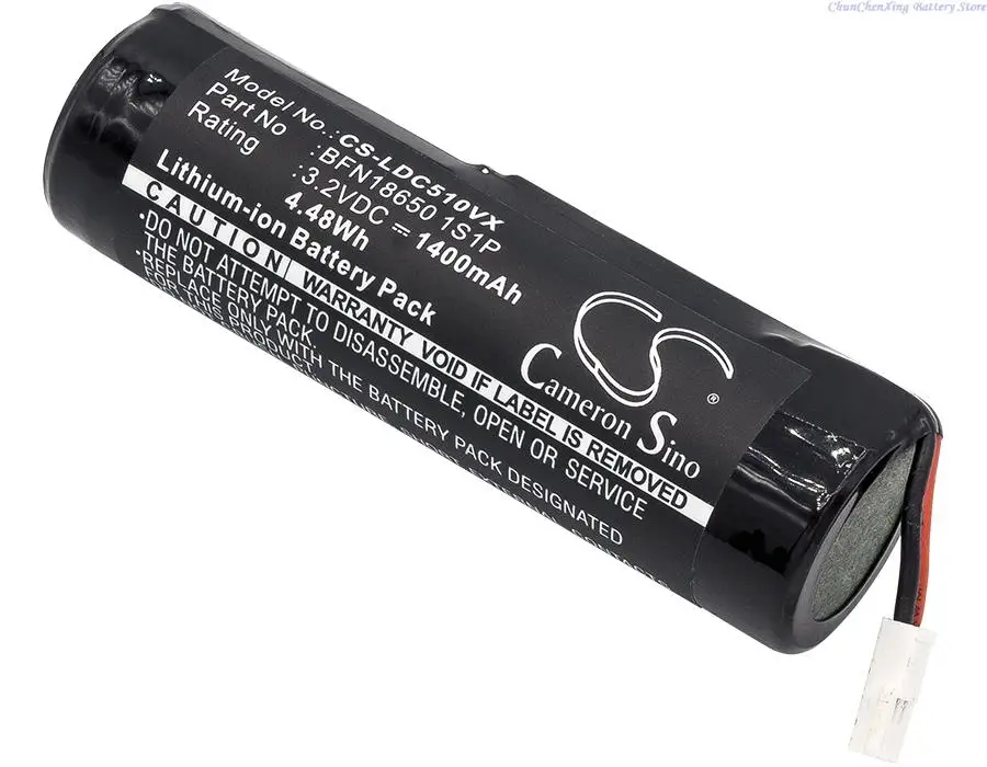 Cameron Sino 1400mAh Battery BFN18650 1S1P for Leifheit Clean  51000, 51002, 51113, 51114,  This is 3.2V version.