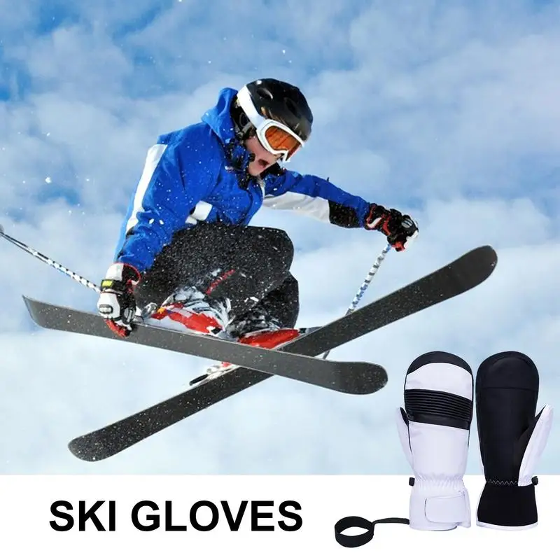 Warm Gloves For Women Mens Winter Gloves Windproof Thermal Gloves Thickened Cold Weather Gloves Full Finger Gloves For Skiing