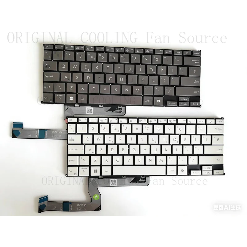 R+  New For ASUS 16 Air 14 Air UM5606 UX5406 Laptop US English keyboard blacklight