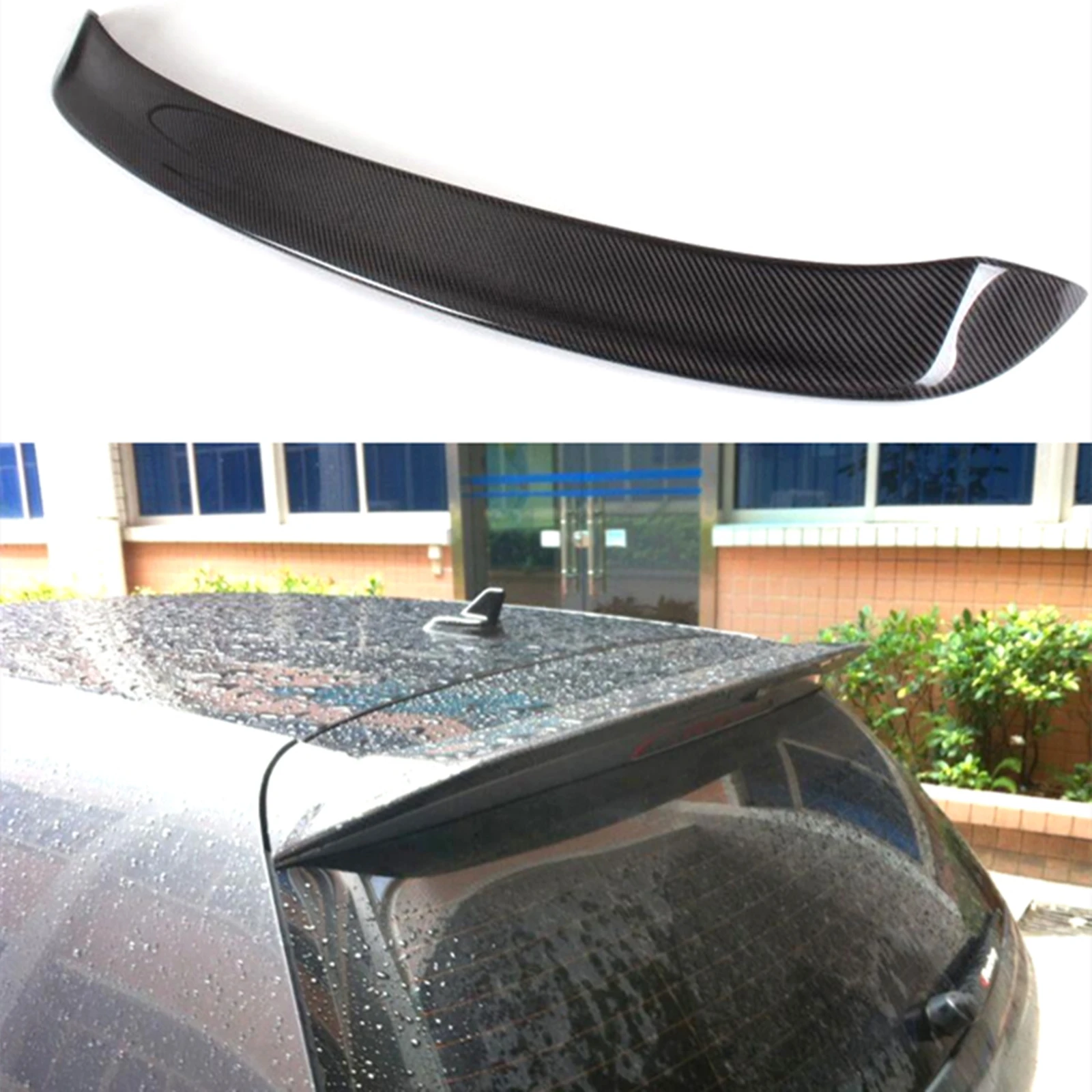 

Rear Roof Spoiler Wing For Volkswagen VW Golf 6 VI MK6 GTI R20 2010-2013 Real Carbon Fiber Trunk Lid Window Upper Splitter Lip