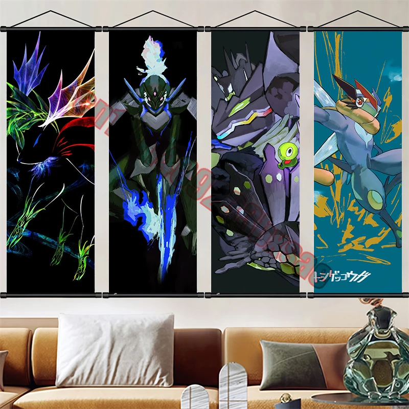 

Classic Cartoon Anime Pokemon High Quality Cool Scroll Painting Suitable for Bedroom Living Room Decoration Children's Gifts
