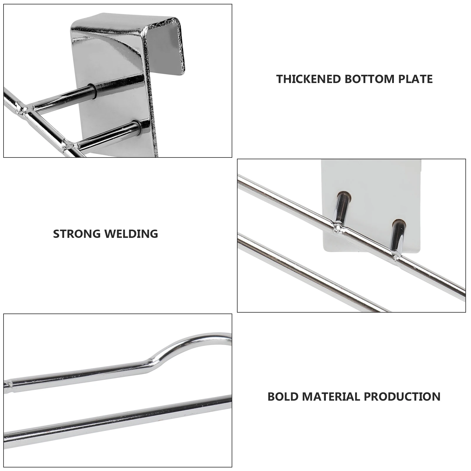 

Square Tube Skate Rack Roller Skates Display Hanger Thickened Bottom Reusable Stainless Steel Wall Mount Shoe Organizer For Mall