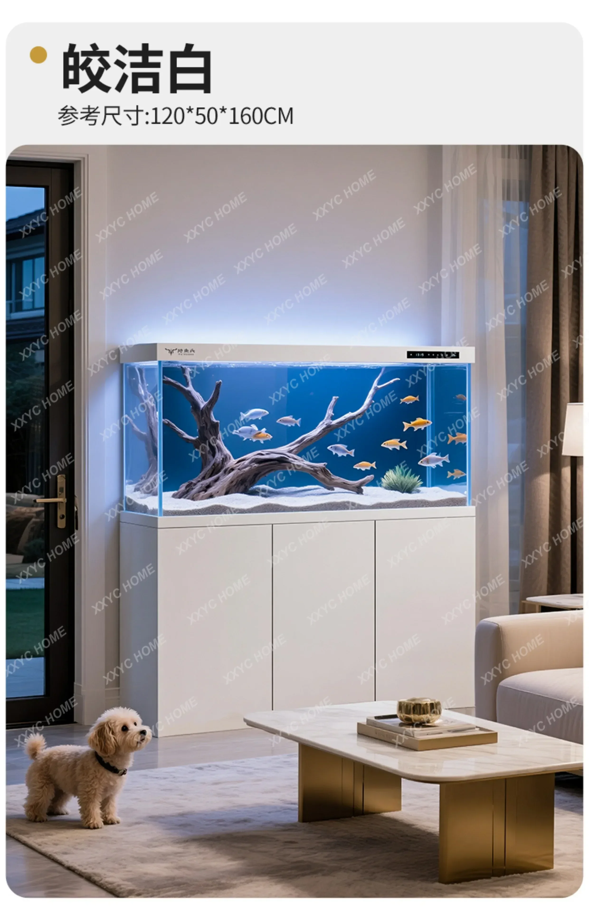 M02 Modern Living Room Aquarium Floor Ecology Creative New Style Aquarium Customizable Ornamental Fish Home Furniture Acuario
