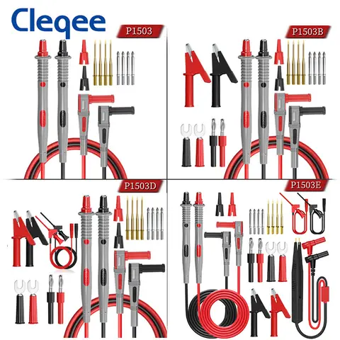 Multimeter Test Leads Kit with Replacement Needle CLEQEE