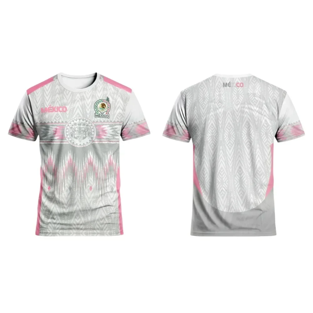 2026 Mexico Men's Short-Sleeve Soccer T-Shirt: Comfortable and quick-drying—suitable for both sporting events and casual wear.