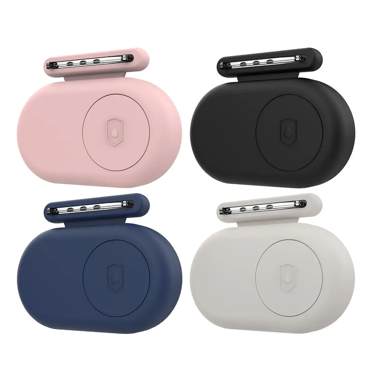 

XDcase 4pcs/Pack Silicone Tracker Case For Samsung Galaxy SmartTag2 Hidden Brooch Pin Protective Shell Tracker Accessories