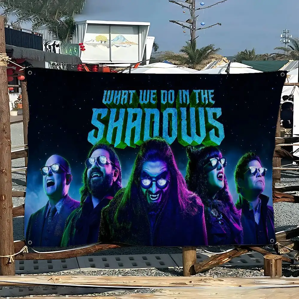 Film What We Do In The Shadows Patroon Banner Art Printing Japanse Muur Vlag Anime Muur Opknoping Home Decor
