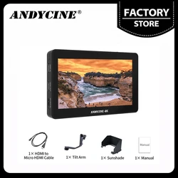 ANDYCINE A6 PLUS 4K Monitor 5.5 Inch on Camera DSLR Field Monitor 4K HDMI 3D LUT Touch Screen IPS FHD 1920x1080