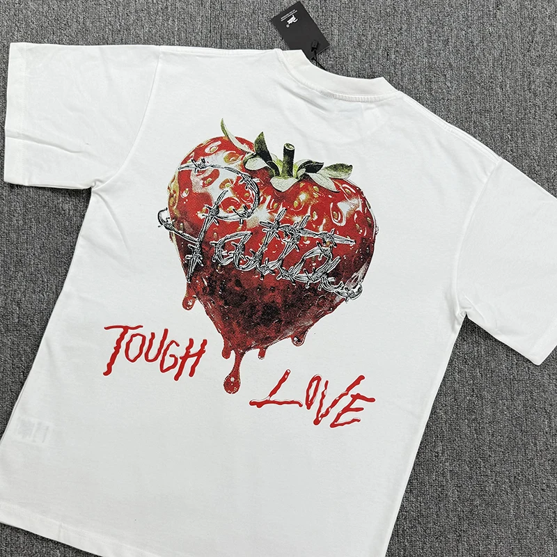 Patta T-shirt Red Heart Love Print Short Sleeve Men Women Cotton Streetwear Top
