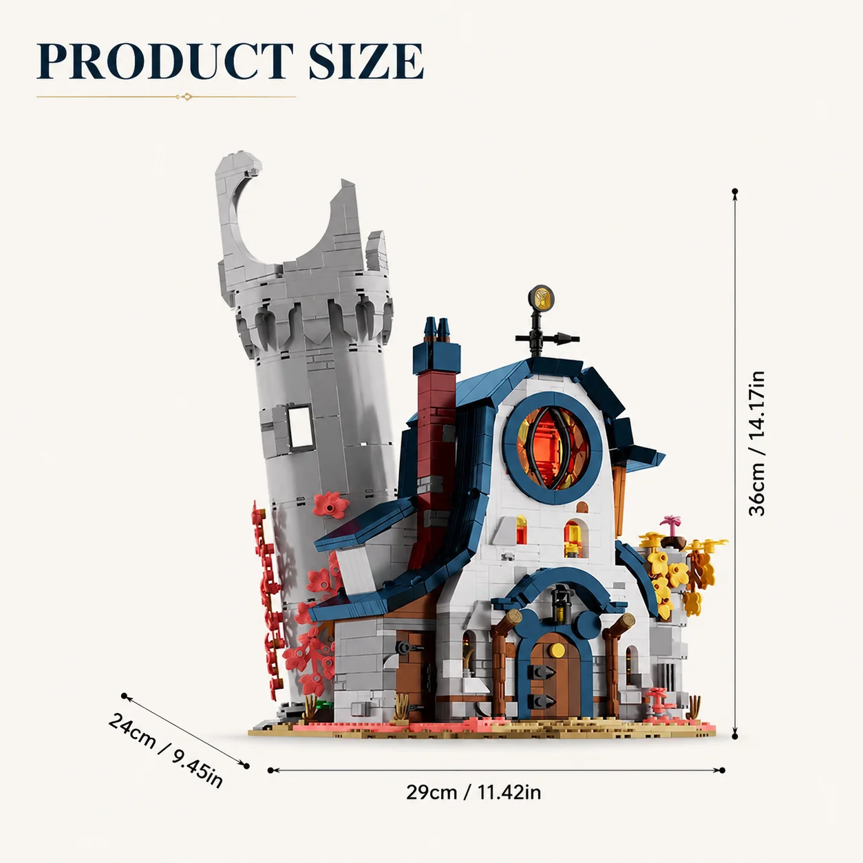 1410PCS Magic Owl House Building Blocks Kits Assembly Street View Bricks Mystic Forest Castle Toys Sets Creative Gifts For Birthday Halloween Christmas