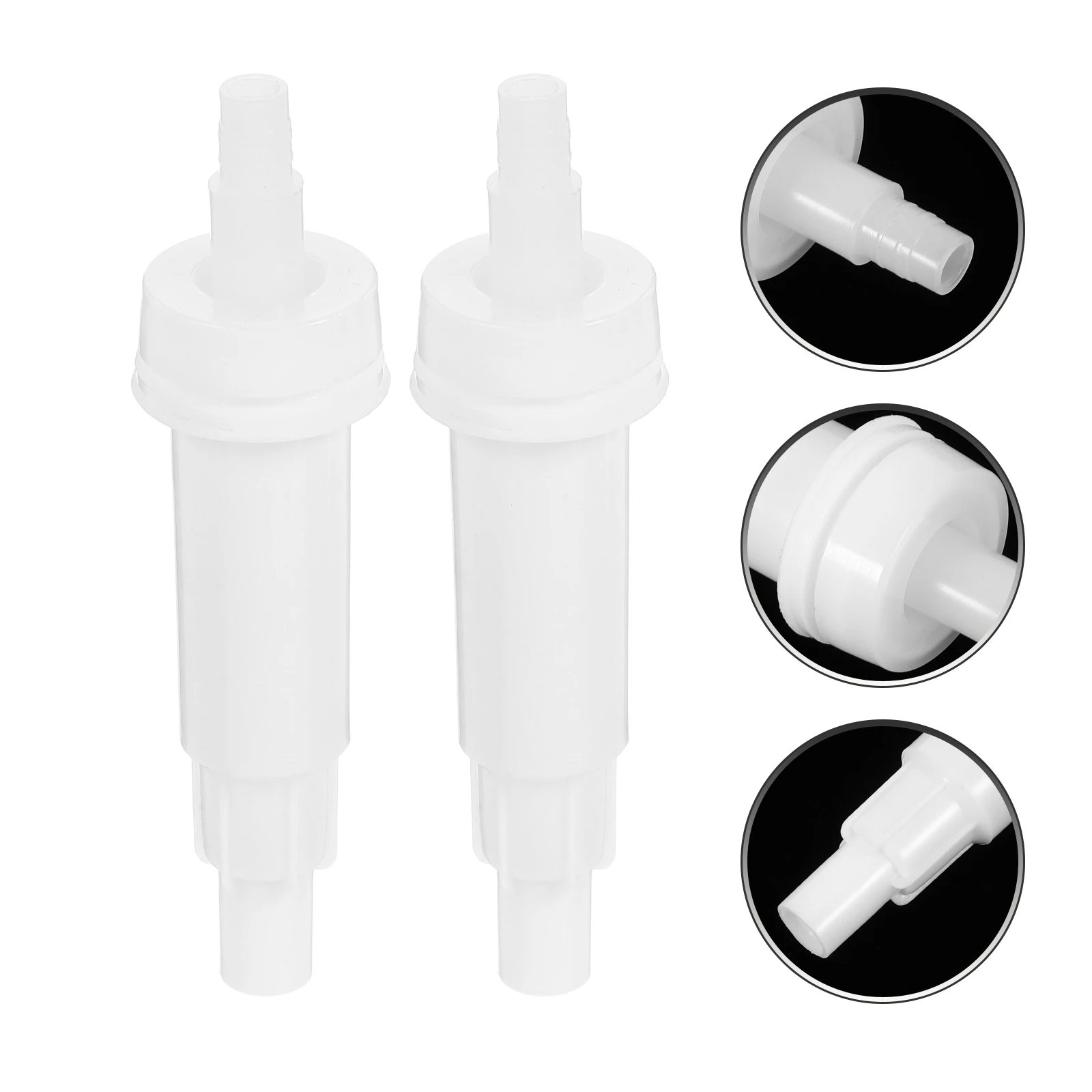 4pcs Replacement Dispenser Universal Liquid Press For Bathroom Kitchen Shampoo Lotion Dish Containers Resilient Pp Material