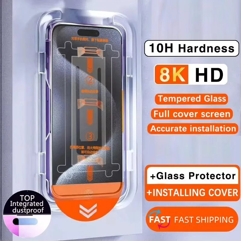 

5PCS Dust Free Install Tempered Glass for Nothing Phone 2A Plus 3A Pro CMF Phone1 2 Pro Screen Protector HD Definition Film