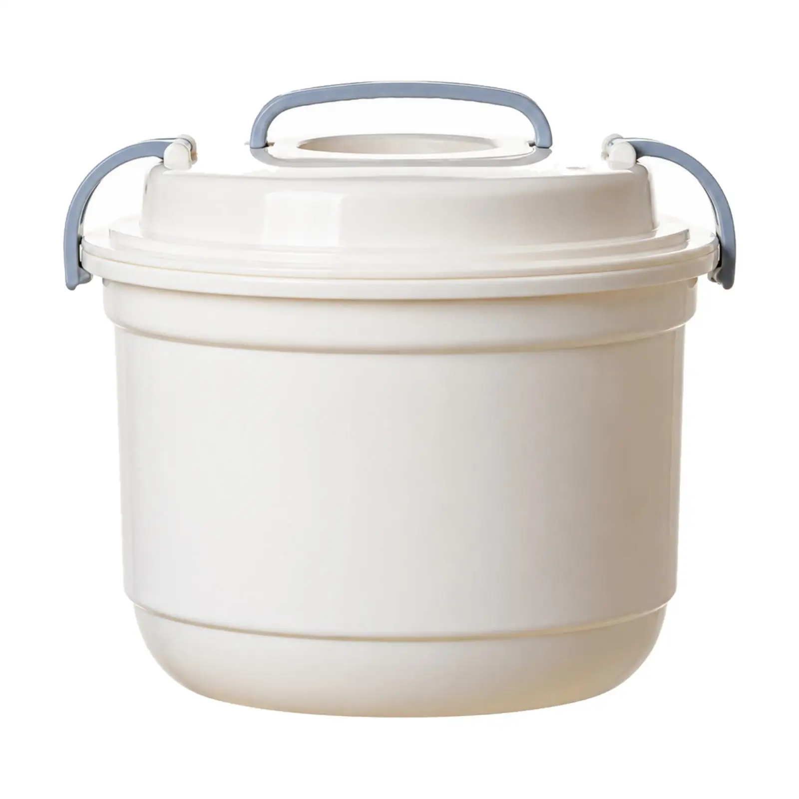 Microwave Rice Cooking Pot with Lid for Home Kitchen Convenient Rice Steamer with Raised Handle for Easy Lifting