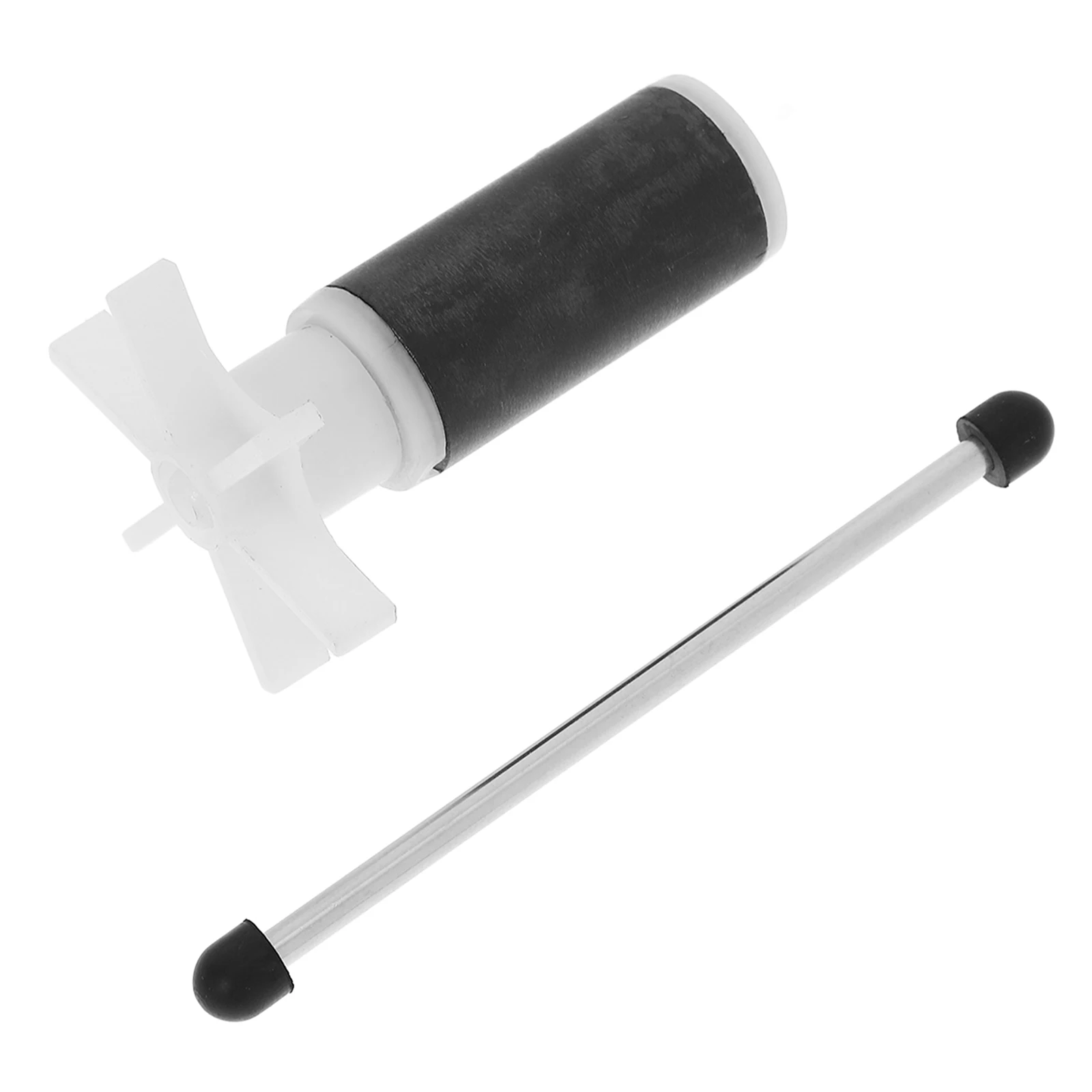 

2pcs Water Pump Accessories Black Stainless Steel Impeller Submersible Rotor Spindle Replacement Parts Fish Tank Spa Pool