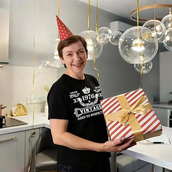 1976 1986 1996 1966 T-Shirts, Geschenke zum 60., 40., 30., 50. Geburtstag für Frauen und Männer, Geburtstagsdekorationen, Partygeschenke, T-Shirts mit Sprüchen – Detail 9